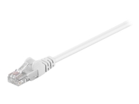 MicroConnect - Nettverkskabel - RJ-45 (hann) til RJ-45 (hann) - 25 cm - UTP - CAT 5e - flertrådet - hvit