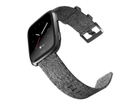 Fitbit Versa - Special Edition - svart - smartklokke med vevd bånd - trekullsvart - Bluetooth, NFC