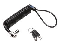 Kensington N17 Portable Keyed Laptop Lock - Standard Keyed - For Dell Devices - sikkerhetskabellås - svart