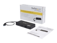 StarTech.com USB 3.0 Mini Dock, Dual Monitor USB-A Docking Station w/ DisplayPort 4K 60Hz Video & Gigabit Ethernet, 1ft (30cm) Cable, Portable USB 3.1 Gen 1 Type-A Laptop Adapter, 4K Dock - DisplayLink Mini Dock (USBA2DPGB) - Dokkingstasjon - USB - 2