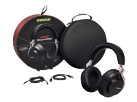 Shure Aonic 50 - Hodetelefoner med mikrofon - full størrelse - Bluetooth - trådløs - aktiv støydemping - 3,5 mm jakk, USB-C - svart