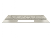 HP L19540-A41, Kabinett + tastatur, Belgisk, Bakgrunnsbelyst tastatur, HP, Envy 13