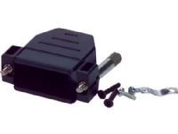RODAN TECHNOLOGIES Hus til 15 pol SUB-D, plasthus med fingerskruer, farve: sort