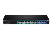 TRENDnet TPE 5028WS - Switch - smart - 24 x 10/100/1000 (PoE+) + 4 x kombo-Gigabit SFP - stasjonær, rackmonterbar - PoE+ (370 W) - AC 100 - 240 V