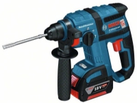 Bosch GBH 18 V-EC Professional - Roterende hammer - trådløs - 3-modus - SDS-plus - 1.7 joule - uten batteri - 18 V