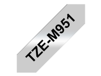 Brother TZe-M951 - Svart på matt sølv - Rull (2,4 cm x 8 m) 1 cassette(s) laminert teip - for Brother PT-D600 P-Touch PT-D800, P900, P950 P-Touch Cube Plus PT-P710