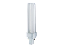 OSRAM DULUX D - Integrert kompakt fluorescerende lyspære - form: T11 - G24d-1 - 13 W - klasse G - varmt hvitt lys - 3000 K