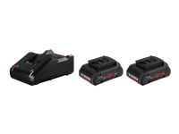 Bosch Starter Set 2 x ProCORE18V 4.0Ah + GAL 18V-40 Professional - Strømadapter + batteri 2 x - Li-Ion - 4 Ah - 4 A