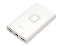 DICOTA Universal Notebook Charger USB-C - Strømadapter - 40 watt - utgangskontakter: 3 - hvit