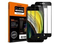 Spigen GLAS.tR Slim, Blank skjermbeskytter, Apple, iPhone SE 2020 iPhone 8 2017 iPhone 7 2016, Støtbestandig, Gjennomsiktig, 2 stykker