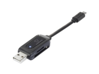 Renkforce RF-3916497, MicroSD (TransFlash),MicroSDHC,MicroSDXC,SD,SDHC,SDXC, Svart, 480 Mbit/s, USB 2.0/Lightning