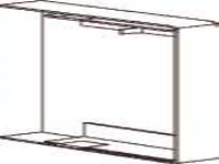 WIBE GROUP Endestykke TAS+ES170 højde 170 mm, bredde 72 mm Hvid Ral 9010
