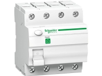 Resi9 HPFI-afbryder iID, 4P 63A, 415V, 30mA, klasse A, med enkelt terminal, bredde 72 mm