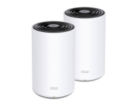 TP-LINK Deco X68 (2-pack), Sort, Hvit, Innvendig lys, Kraft indikator, CE: <20 dBm (2.4 GHz) <23 dBm (5 GHz) FCC: