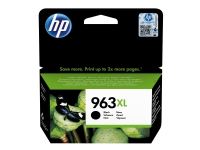 HP 963XL - 47.86 ml - Høy ytelse - svart - original - blekkpatron - for Officejet 9012 Officejet Pro 90XX