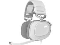 Corsair HS80 RGB USB, Koblet med ledninger (ikke trådløs), Spilling, 20 - 40000 Hz, 373 g, Hodesett, Hvit