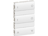 LAURITZ KNUDSEN Batteritryk 6NO, 1,5 modul, LK IHC® Wireless LK FUGA Batteritryk 6NO, 1,5 modul, hvid..