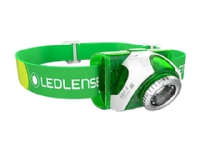 Led Lenser SEO3, Hodebåndslommelykt, Grønn, Hvit, IPX6, LED, 1 lamper, 15 lm