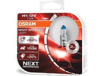 Osram Night Breaker Silver, 68 W, 12 V, H1, Halogen, 2 stykker
