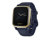 Garmin Venu Sq Music Edition - Marineblå - sportsur med bånd - silikon - marineblå - håndleddstørrelse: 125-190 mm - display 1.3 - Bluetooth, Wi-Fi, NFC, ANT+ - 37.6 g