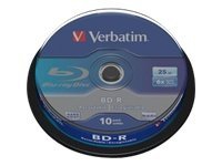 Verbatim - 10 x BD-R - 25 GB 6x - spindel