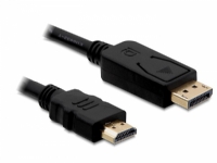 Delock - Adapterkabel - DisplayPort hann til HDMI hann - 1 m