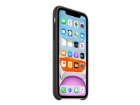 Apple - Baksidedeksel for mobiltelefon - silikon - svart - for iPhone 11