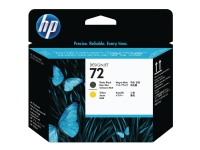 Printhoved hp 72 c9384a, 69 sider, mat sort og gul