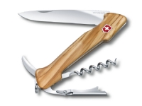 Victorinox Wine Master, Locking blade knife, Multi-tool knife, Klipp punkt, Tre, Sølv, 6 verktøy