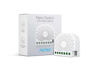 Aeotec Nano Switch med strømmåling