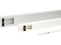 REHAU Kabelkanal LE Højde 30 mm bredde 30 mm, Længde 2000 mm Perlehvid plast - (2 meter)