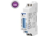 ORNO 1-phase electricity meter, 40A, MID, pulse output, backlight, 1 module