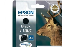 Epson Stag Singlepack Black T1301 DURABrite Ultra Ink, Høyt (XL) utbytte, Pigmentbasert blekk, 25,4 ml, 25,4 ml, 945 sider, 1 stykker