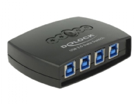 Delock USB 3.0 Sharing Switch 4 - 1 - USB-periferdelesvitsj - 4 x SuperSpeed USB 3.0 - stasjonær