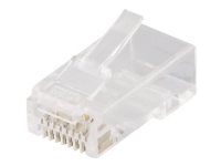 DELTACO MD-21 - Netværk-konnektor - RJ-45 (han) - UTP - CAT 6A (pakke med 20 stk.)