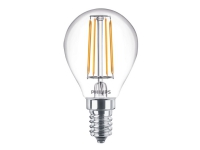 Philips Classic LEDLuster - LED-lyspære - form: P45 - klar finish - E14 - 4.3 W (ekvivalent 40 W) - klasse A++ - varmt hvitt lys - 2700 K
