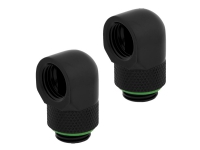 CORSAIR Hydro X Series 90° Rotary Adapter - Armatur for væskekjølesystem - svart (en pakke 2)