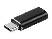 MicroConnect - Lightning-adapter - USB-C hann til Lightning hunn - svart - for Apple iPad/iPhone/iPod (Lightning)
