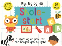 Skriv og visk ud - Skolestart (kuffert med 4 bøger og pen) | Språk: Dansk