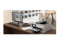 Canon MAXIFY GX6050 - Multifunksjonsskriver - farge - ink-jet - påfyllbar - Legal (216 x 356 mm)/A4 (210 x 297 mm) (original) - A4/Legal (medie) - opp til 24 ipm (trykking) - 350 ark - USB 2.0, LAN, Wi-Fi(n), USB-vert