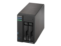 ASUSTOR Lockerstor 2 AS6602T - NAS-server - 2 brønner - SATA 6Gb/s - RAID 0, 1, JBOD - RAM 4 GB - 2.5 Gigabit Ethernet - iSCSI støtte