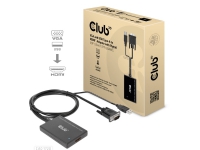 Club 3D - Video adapter - HD-15 (VGA), USB (kun strøm) hann til HDMI hunn - 60 cm - skjermet - 1080p-støtte