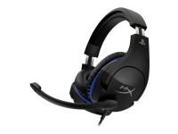 HyperX Cloud Stinger PS4 - Headset - fuld størrelse - kabling - 3,5 mm jackstik - Sort & Blå