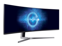 Samsung C49HG90DMR - CHG9 Series - QLED-monitor - kurvet - 49 (48.9 synlig) - 3840 x 1080 UWFHD @ 144 Hz - VA - 600 cd/m² - 3000:1 - DisplayHDR 600 - 1 ms - 2xHDMI, DisplayPort, Mini DisplayPort - svart