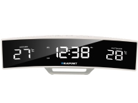 Blaupunkt Clock Radio CR12WH FM PLL temperature in/out| white, Digital vekkerklokke, Svart, Hvit, 12/24h, FM,PLL, LCD, 251 mm