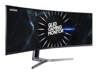 Samsung C49RG90SSR - QLED-monitor - kurvet - 49 - 5120 x 1440 Dual WQHD @ 120 Hz - VA - 1000 cd/m² - 3000:1 - DisplayHDR 1000 - 4 ms - HDMI, 2xDisplayPort