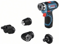 Bosch GSR 12V-15 FC Professional - Drill/driver - trådløs - 2 hastigheter - 1/4 sekskantspor 10 mm - 30 N·m - uten batteri - 10.8 - 12 V - Uten batteri og opplader