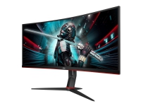 AOC Gaming CU34G2X/BK - LED-skjerm - kurvet - 34 - 3440 x 1440 WQHD @ 144 Hz - VA - 300 cd/m² - 3000:1 - 1 ms - 2xHDMI, DisplayPort - svart