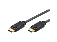 Goobay DisplayPort 1.2 2m M/M, 2 m, DisplayPort, DisplayPort, Hankjønn, Hankjønn, Gull