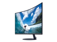 Samsung C32T550FDR - T55 Series - LED-skjerm - kurvet - 32 (31.5 synlig) - 1920 x 1080 Full HD (1080p) @ 75 Hz - VA - 250 cd/m² - 3000:1 - 4 ms - HDMI, VGA, DisplayPort - høyttalere - mørkegrå/blå